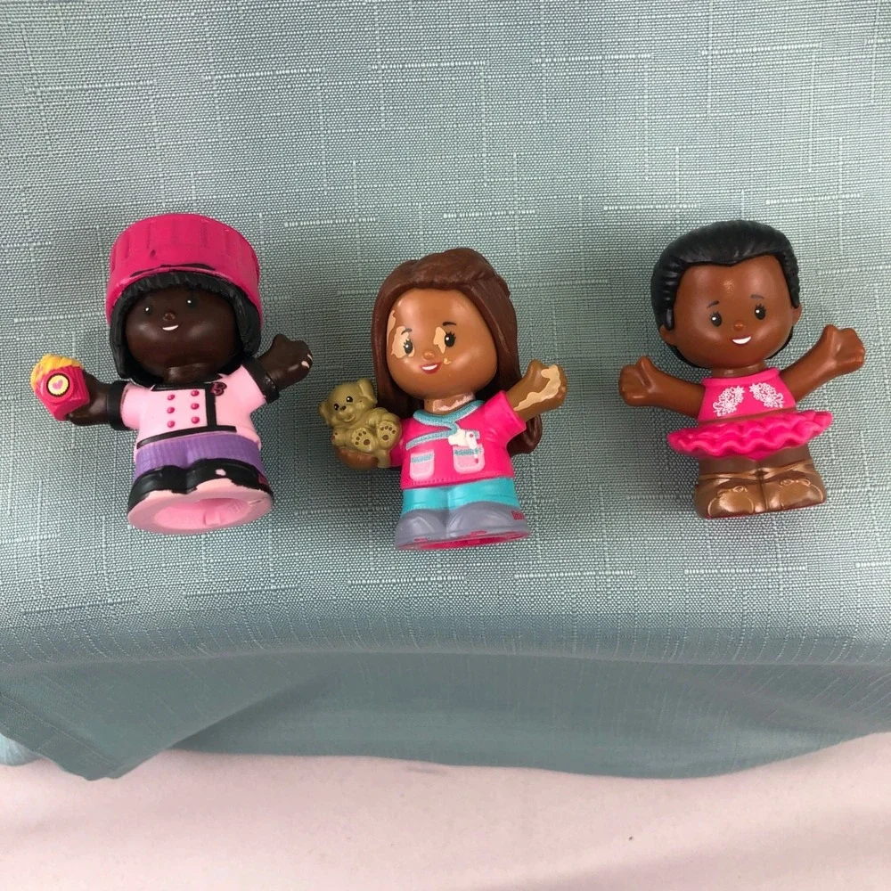 Fisher Price 9 Little People Figure Lot Diverse Characters Pilot Baker Vet Baby